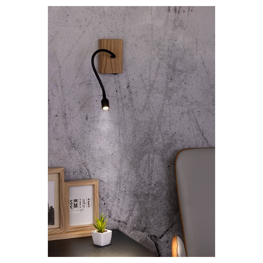 Seinavalgusti LECTOR LED/2,5W/230V tamm – FSC sertifitseeritud