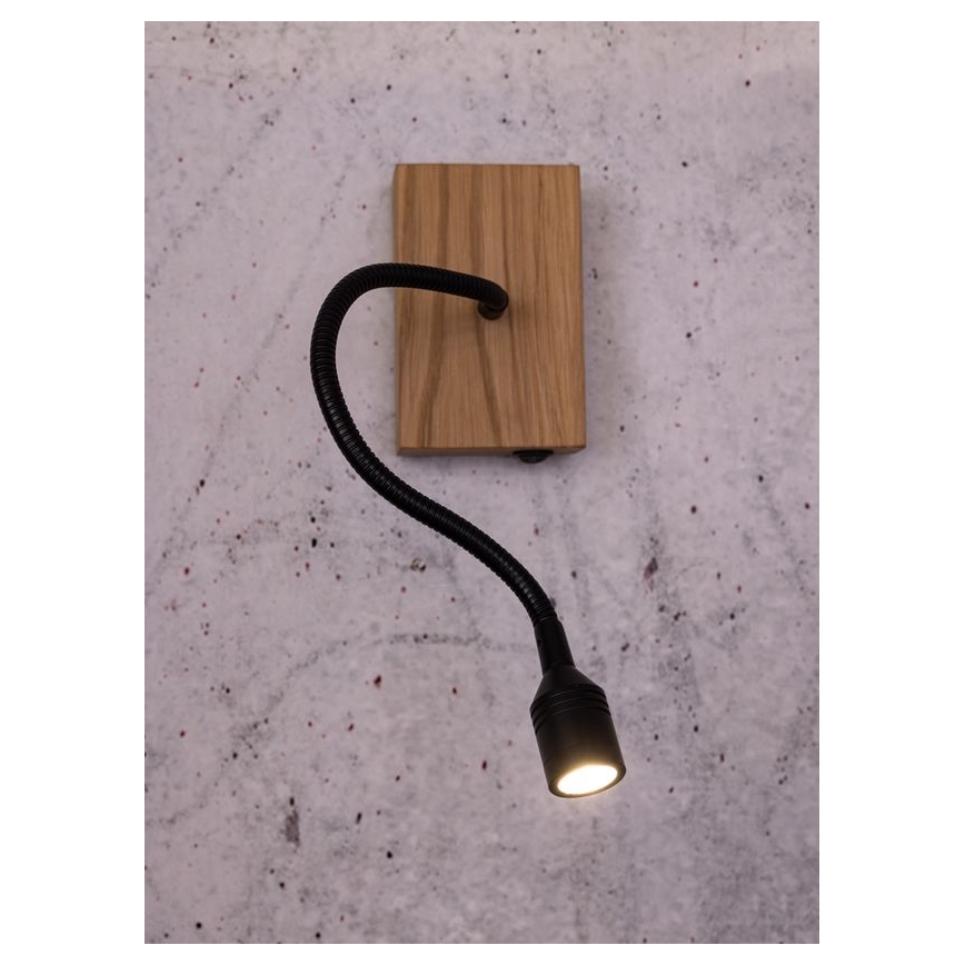 Seinavalgusti LECTOR LED/2,5W/230V tamm – FSC sertifitseeritud