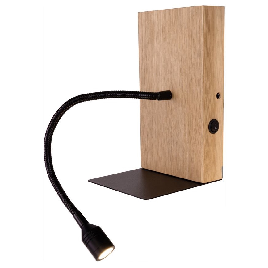 Seinavalgusti LECTOR LED/2,5W/230V USB tamm – FSC sertifitseeritud