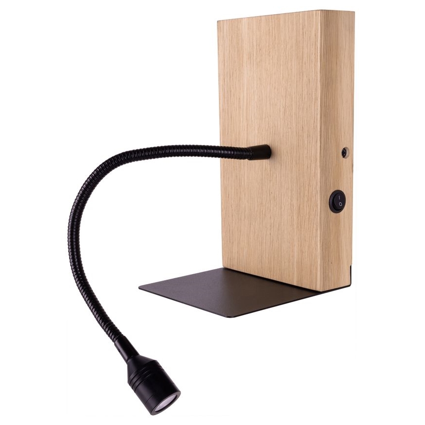 Seinavalgusti LECTOR LED/2,5W/230V USB tamm – FSC sertifitseeritud