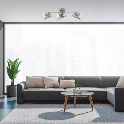 Spottvalgusti 3xE14/40W/230V mattkroom