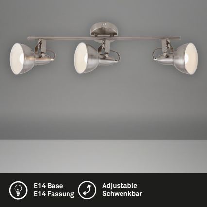 Spottvalgusti 3xE14/40W/230V mattkroom