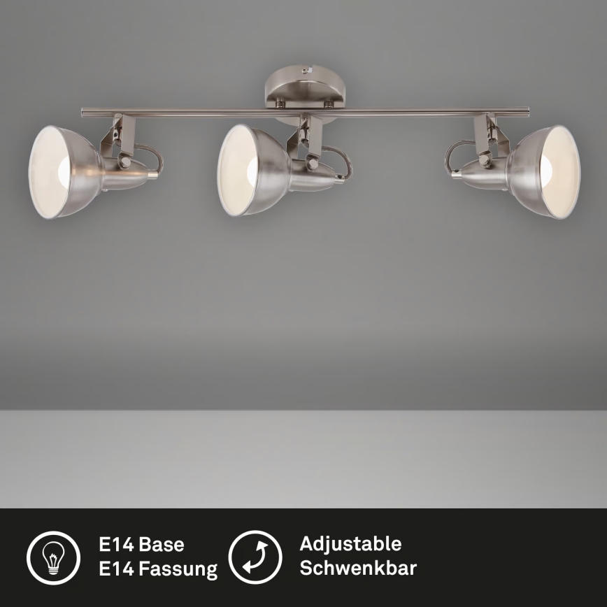 Spottvalgusti 3xE14/40W/230V mattkroom