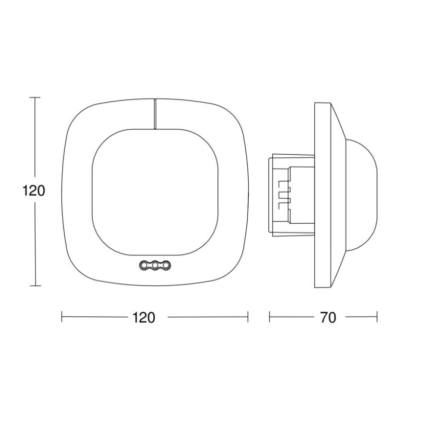 Steinel 002770 - Kohalolekuandur IR Quattro HD 24m COM2 valge