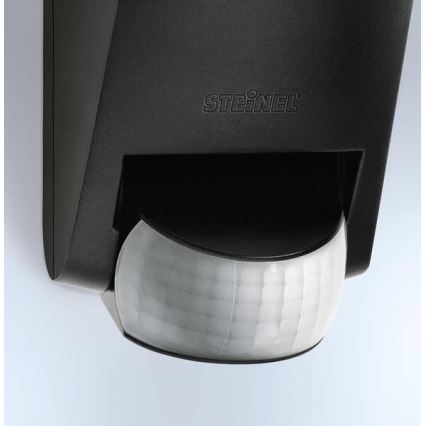 STEINEL 005535 - Väli seinavalgusti koos anduriga L585S 1xE27/60W must IP44