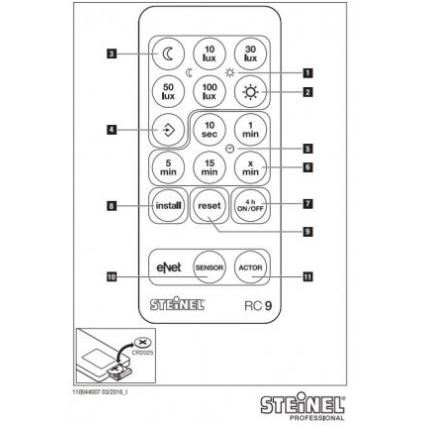 STEINEL 007638 - RC9 Pult iHF3D andurile