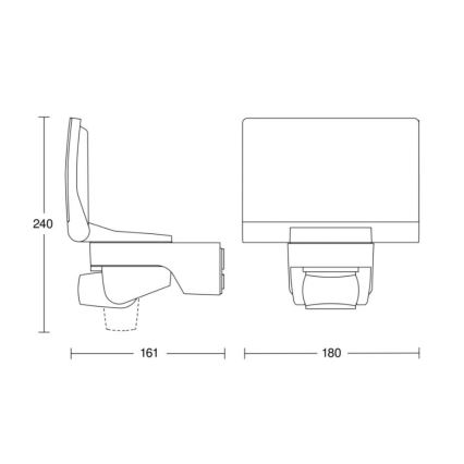 STEINEL 030056 – LED Liikumisanduriga prožektor XLED Home 2 XL LED/20W/230V IP44