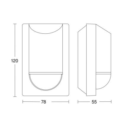 Steinel 034702 - Väli liikumisandur ECO IP54 must