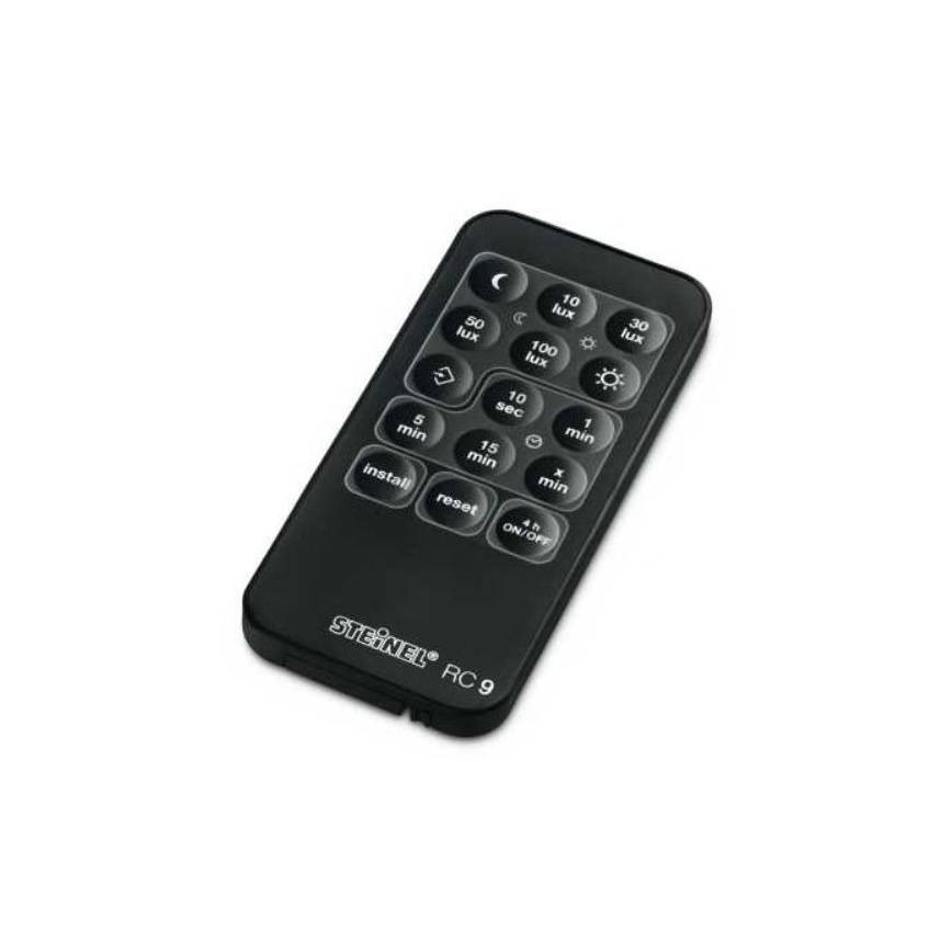 STEINEL 034979 - Väli liikumisandur SenslQ S must IP54 + kaugjuhtimispult