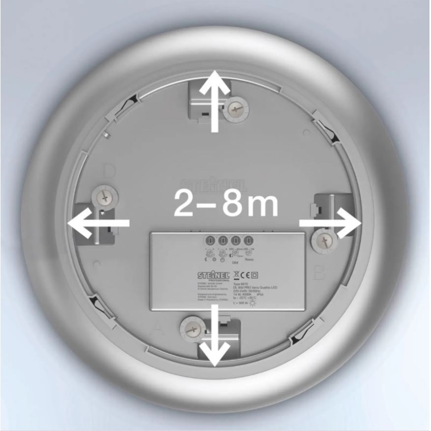 Steinel 035440 - LED Välivalgusti anduriga QUATTRO LED/10W/230V IP54