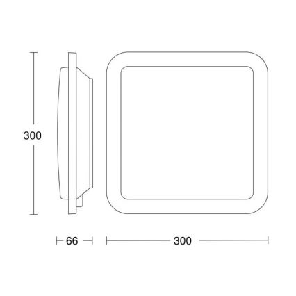 Steinel 052522 - LED Laevalgusti koos anduriga RS LED/9,5W/230V