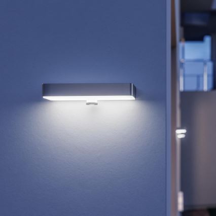 Steinel 052652 - LED Päikesepaneeliga valgusti anduriga XSolar SOL-O LED/1,5W 2x2000mAh IP44 hõbe