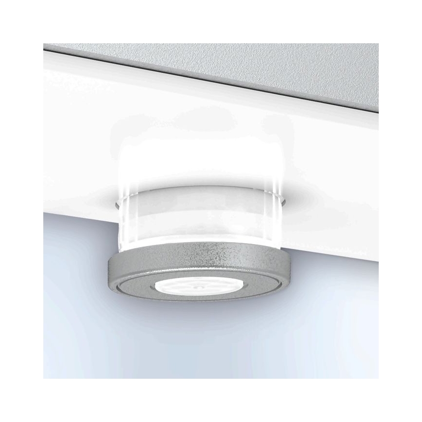 Steinel 052652 - LED Päikesepaneeliga valgusti anduriga XSolar SOL-O LED/1,5W 2x2000mAh IP44 hõbe