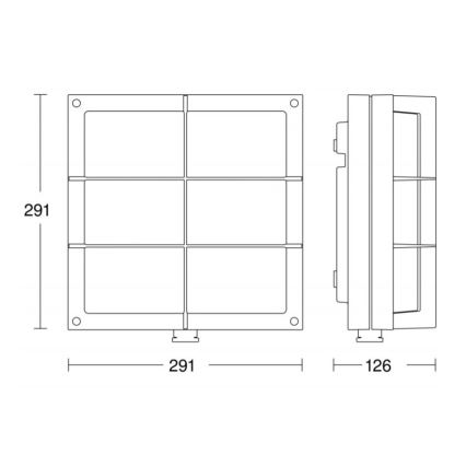 STEINEL 053031 - LED Väli seinavalgusti koos anduriga L691 LED/9W/230V 3000K IP44