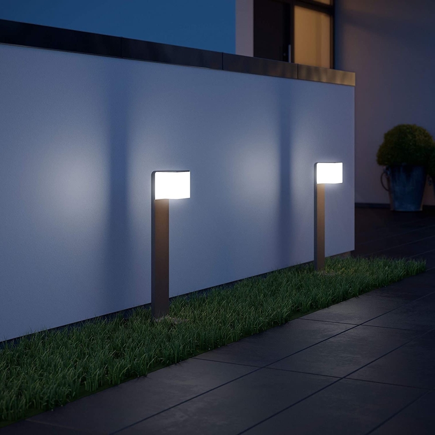 Steinel 055479 - LED Välivalgusti anduriga CUBO LED/9,5W/230V IP44 antratsiit