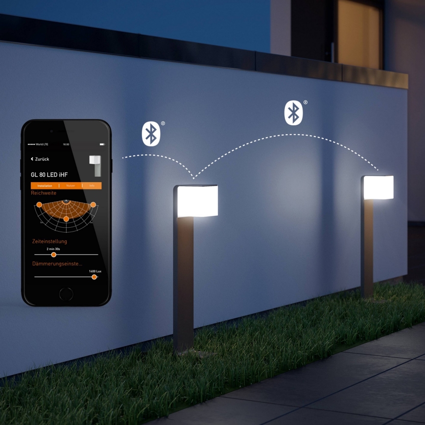 Steinel 055479 - LED Välivalgusti anduriga CUBO LED/9,5W/230V IP44 antratsiit