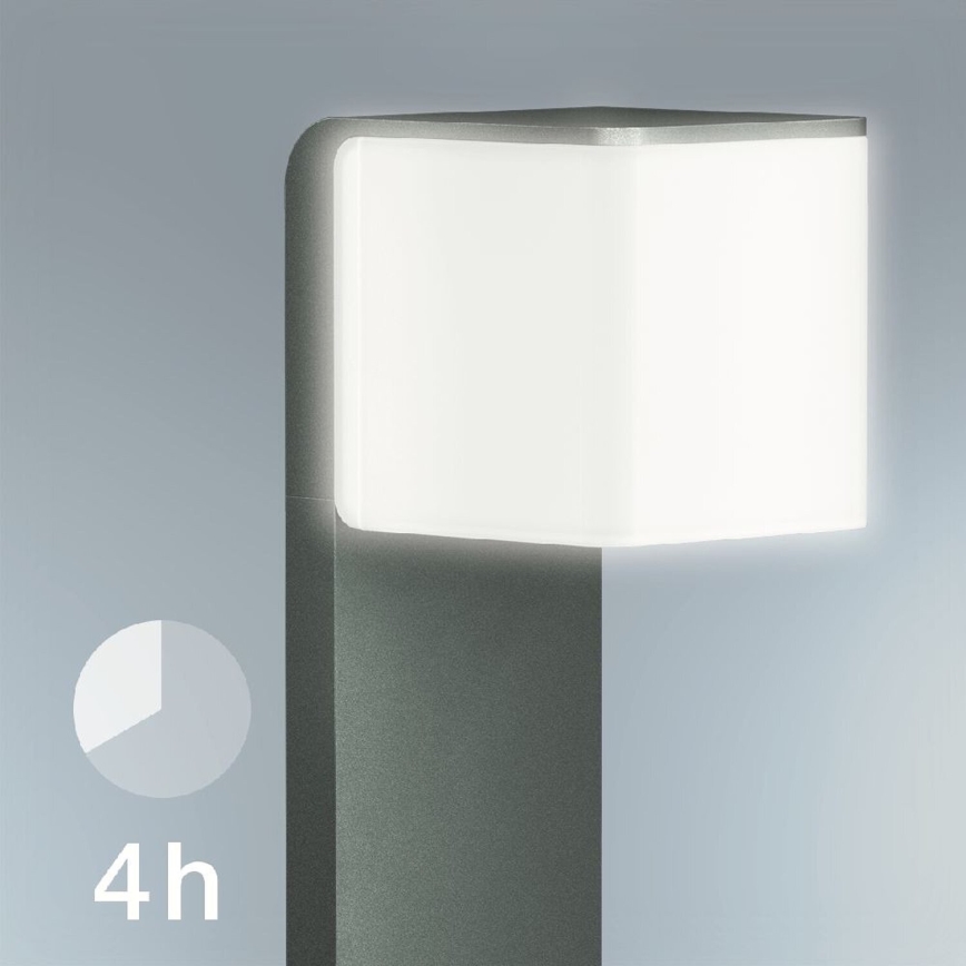 Steinel 055479 - LED Välivalgusti anduriga CUBO LED/9,5W/230V IP44 antratsiit
