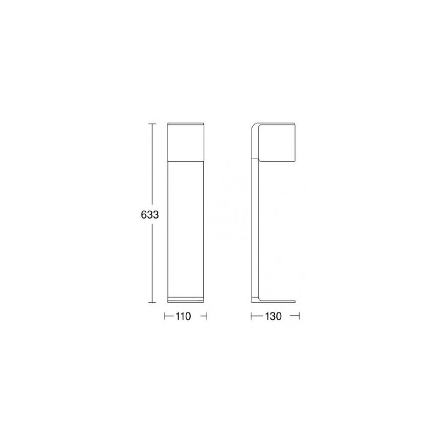 Steinel 055479 - LED Välivalgusti anduriga CUBO LED/9,5W/230V IP44 antratsiit