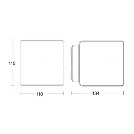 Steinel 055530 - LED Välivalgusti koos anduriga L 840 LED/9,5W/230V IP44 antratsiit