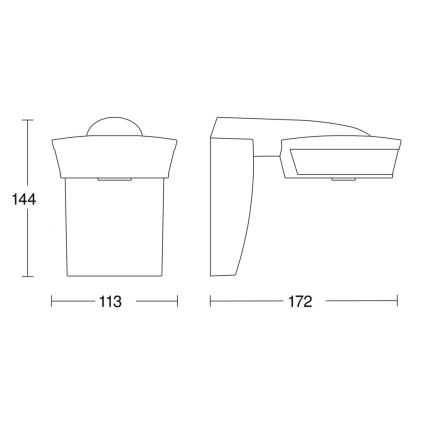 Steinel 056636 - Liikumisandur SensIQ IP54 antratsiit + kaugjuhtimispult