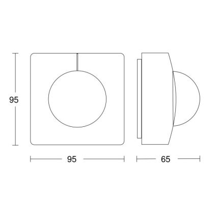 Steinel 057374 - Liikumisandur IS 3360 MX Highbay DALI-2 IP54 valge