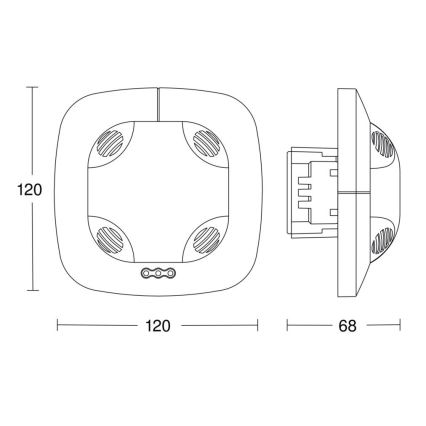 Steinel 057473 - Kohalolekuandur DualTech DALI-2 valge