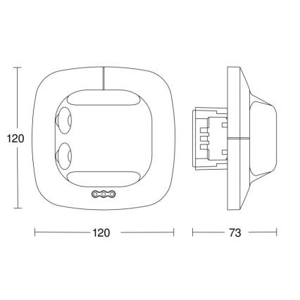 Steinel 057503 - Kohalolekuandur Single US DALI-2 valge