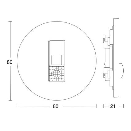 Steinel 057732 - Kohalolekuandur IR Micro DALI-2 valge