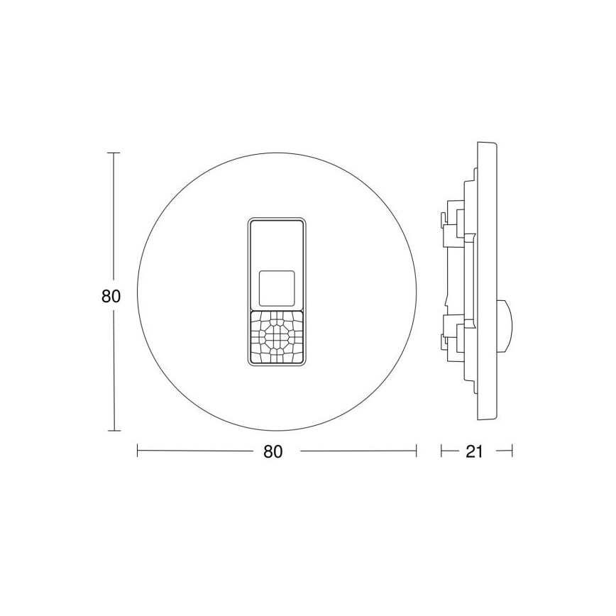 Steinel 057732 - Kohalolekuandur IR Micro DALI-2 valge