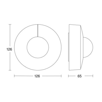 Steinel 058180 - Liikumisandur IS 3360 V3 KNX ümmargune valge