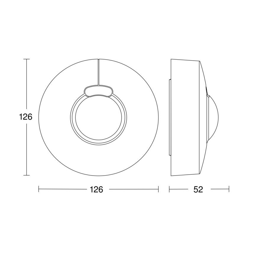 Steinel 058234 - Liikumisandur HF 3360 V3 KNX IP54 ümmargune, valge