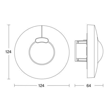 Steinel 058241 - Liikumisandur HF 3360 V3 KNX ümmargune, valge