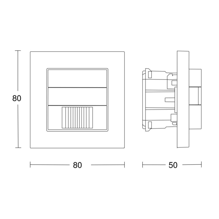 Steinel 058463 - Liikumisandur IR 180 V3 KNX valge