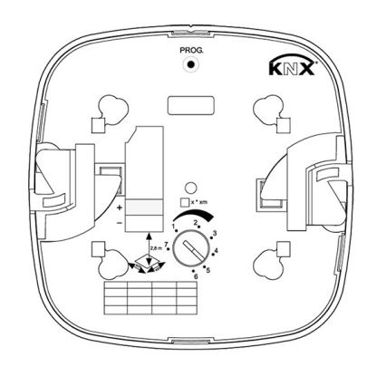 Steinel 058470 - Kohalolekuandur IR Quattro HD 24m KNX valge