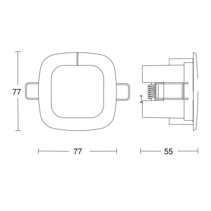 Steinel 058494 - Kohalolekuandur IR Quattro SLIM 4m V3 KNX valge