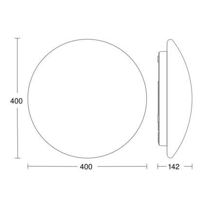STEINEL 058593 - LED Laevalgusti vannituppa anduriga RS PRO LED/20W/230V 4000K IP54