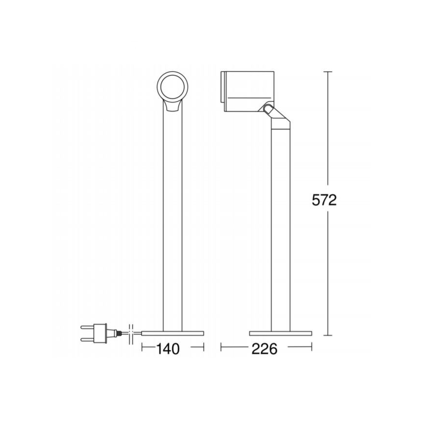 STEINEL 058661 - LED Välivalgusti anduriga SPOT WAY 1xGU10/7W/230V IP44