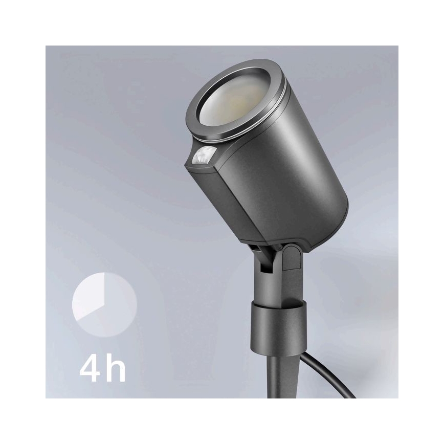 STEINEL 058685 – LED Välivalgusti anduriga SPOT GARDEN 1×GU10/7W/230V IP44