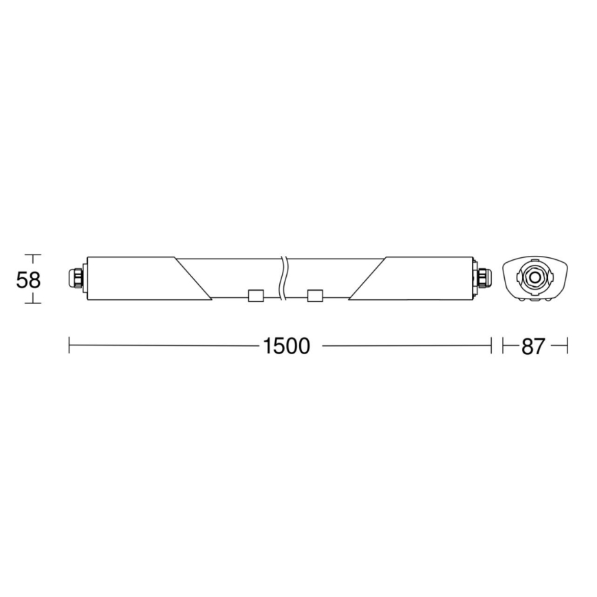 Steinel 058715 - LED Tööstuslik valgusti anduriga ja avariimoodul RS PRO 5150 SC EM LED/42W/230V IP66 4000K
