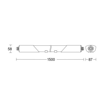 Steinel 058722 - LED Hämardatav heavy-duty hele RS PRO 5150 C LED/42W/230V IP65