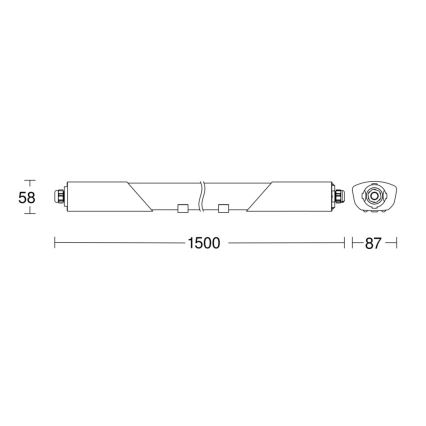 Steinel 058739 - LED Tööstuslik valgusti anduriga RS PRO 5150SC LED/42W/230V IP66 4000K