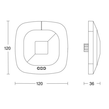 Steinel 059484 - Kohalolekuandur HF 360 V3 KNX valge