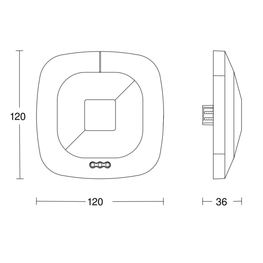Steinel 059484 - Kohalolekuandur HF 360 V3 KNX valge