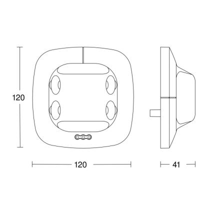 Steinel 059491 - Kohalolekuandur Dual US KNX valge