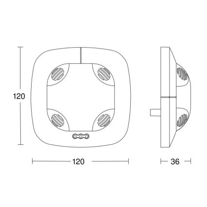 Steinel 059514 - Kohalolekuandur US 360 KNX valge