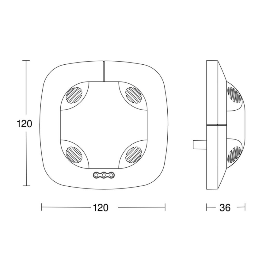Steinel 059514 - Kohalolekuandur US 360 KNX valge