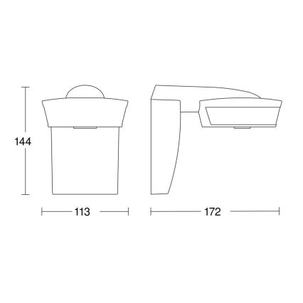 Steinel 059538 - Liikumisandur SensIQ IP54 must + kaugjuhtimispult