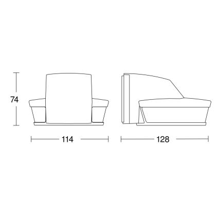 Steinel 059583 - Liikumisandur SensIQ S IP54 must + kaugjuhtimispult