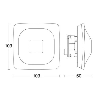 Steinel 064303 - Kohalolekuandur HF 360-2 KNX valge