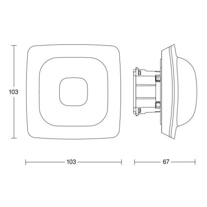 Steinel 064334 - Kohalolekuandur IR Quattro HD-2 24m COM2 valge